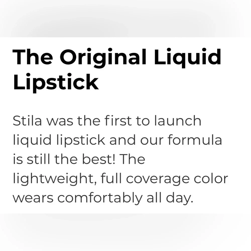 STILA Stay All Day® Liquid Lipstick IN BACCA NIB